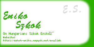 eniko szkok business card